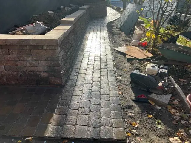 repair construction of paving and wall, earthworks62863246871683123