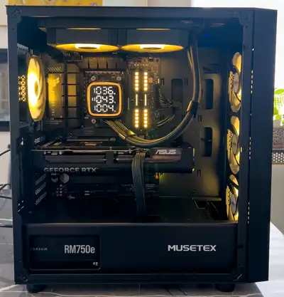 Beast Gaming PC -RTX 5070ti - Ryzen 9800X3D - 32GB RAM - 1TB SSD, View more