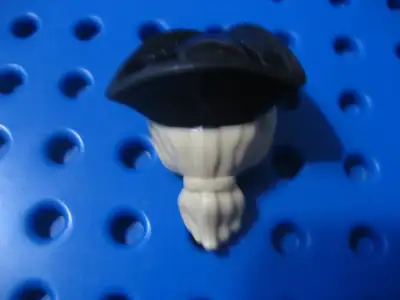 Lego Pirate Minifigure Tricorne Hat with Tan Ponytail Hair 10320, View more