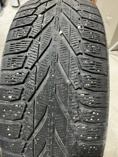 Four used winter tires. Brand is Nokian Hakkapeliitta 19” See pictures for more information