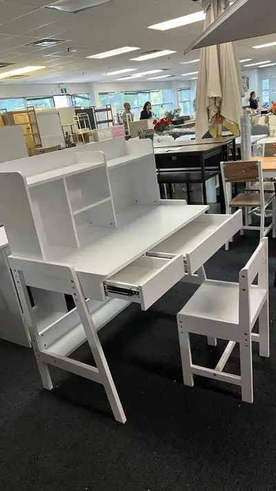 Wooden adjustable Children Study Desk and Chair Set with Storage, View more