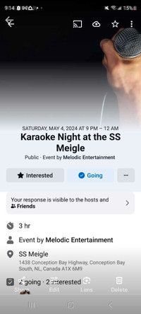 Karaoke Night at the SS Meigle 