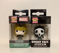 NEW: Funko Pocket Pops- Marvel's LOKI and GHOST FACE (Scream)