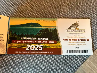 Cabot Trail Golf Pass 2025, View more