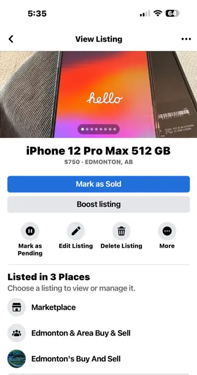 iPhone 12 Pro Max 512 GB, View more