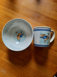 Peter Rabit bowl and mug