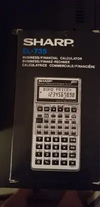 Sharp EL-735  Business/Financial Calculator