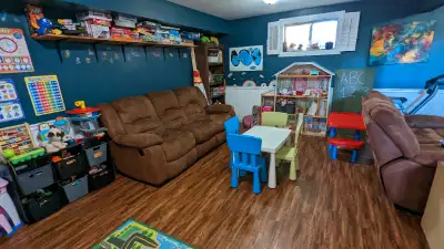 For September, 2 spaces available in private home daycare