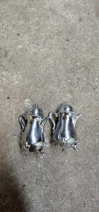 Silver Plated Salt & Pepper Shakers, View more