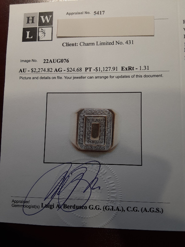 Stunning 10K Yellow Gold & Rhodium enhanced Diamond set ring in Jewellery & Watches in Ottawa - Image 4