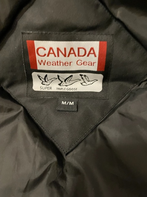 Canada weather gear triple goose clearance down