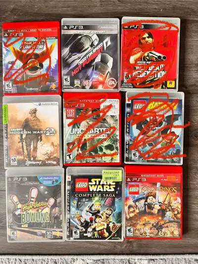 Play Station 3 PS3 assorted video game lot. PS3. $5 each. Pickup from K2M 0A5 Ratchet and Clank futu...