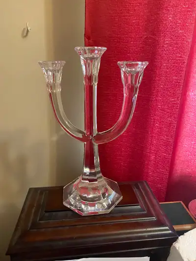Crystal 3 arm candelabra , View more