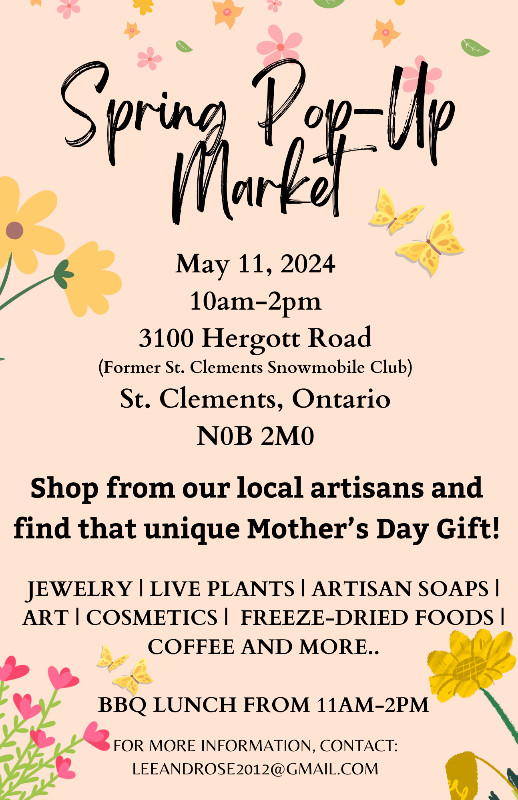 Spring Pop- Up Market! in Events in Kitchener / Waterloo