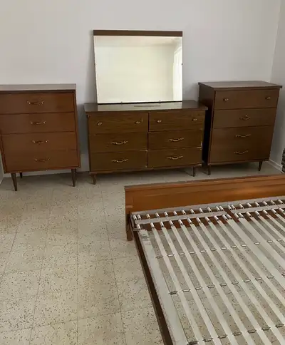 Bedroom set with double size bed, View more