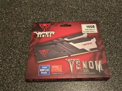 Barrettes de RAM Patriot Viper Venom DDR5 16 Go (2 x 8 Go), View more