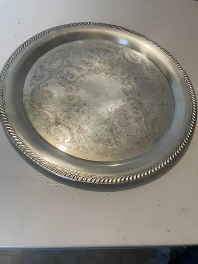 safeways silverplated serving platter, View more