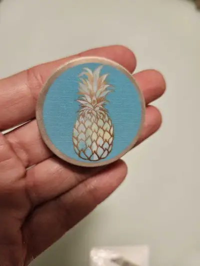 Add a touch of the tropics to your phone with this pineapple pop socket! This cute accessory adheres...