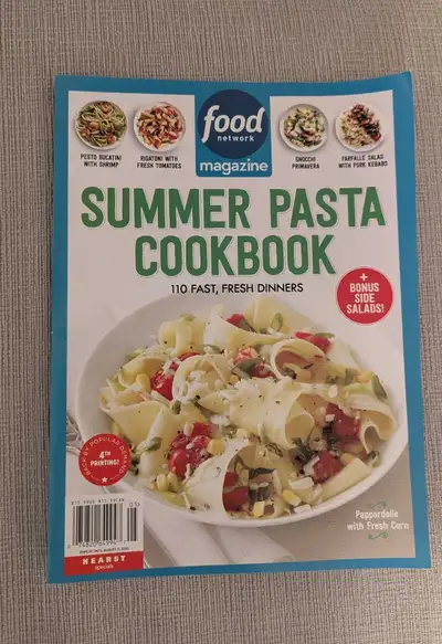 Brand New Food Network Summer Pasta Cookbook Magazine , View more