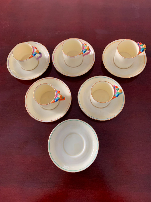 CROWN STAFFORDSHIRE Demitasse set in Arts & Collectibles in Napanee