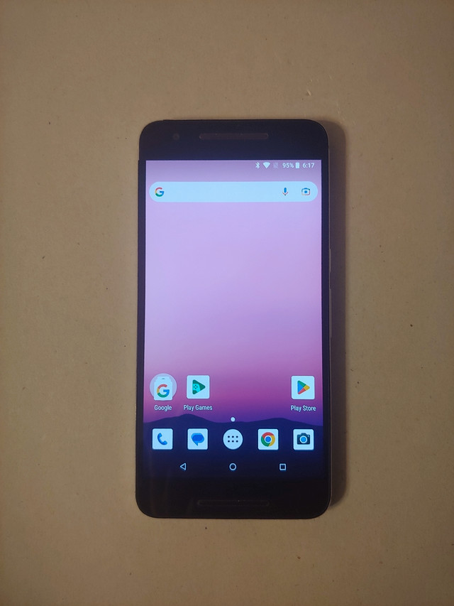 5.7" Google Nexus 6P 128G Fingerprint Unlocked Android 8.1 Phone in Cell Phones in London