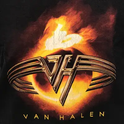 Vintage Van Halen Rock Concert Tour T Shirt size med Anvil Tag, View more