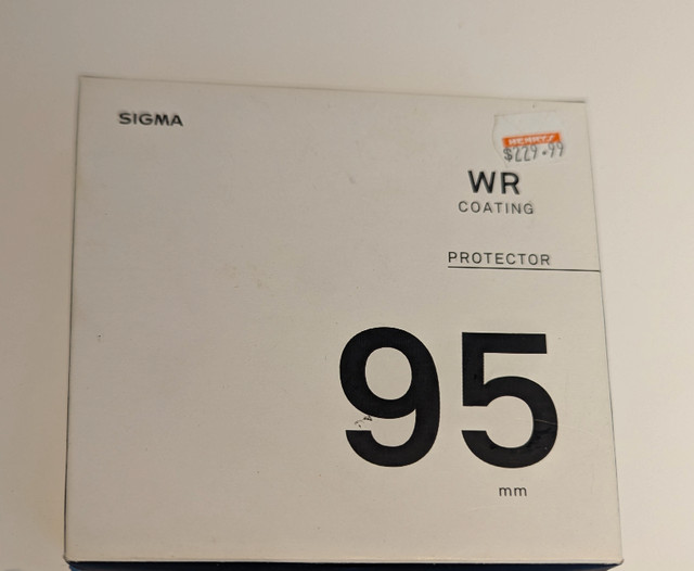 Sigma 95mm WR Protector Filter - new in Cameras & Camcorders in City of Halifax