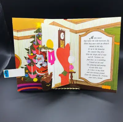 Vintage 1960s Pop Up Christmas Book The Night Before Christmas, View more