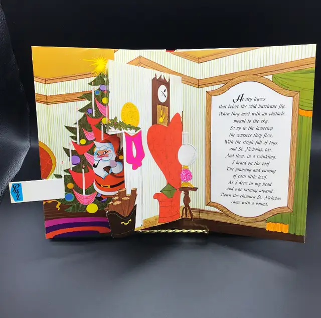 Vintage 1960s Pop Up Christmas Book The Night Before Christmas in Holiday, Event & Seasonal in Ottawa - Image 2