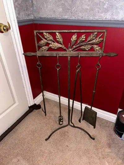 Large 4 Piece Fireplace Tool Set, View more