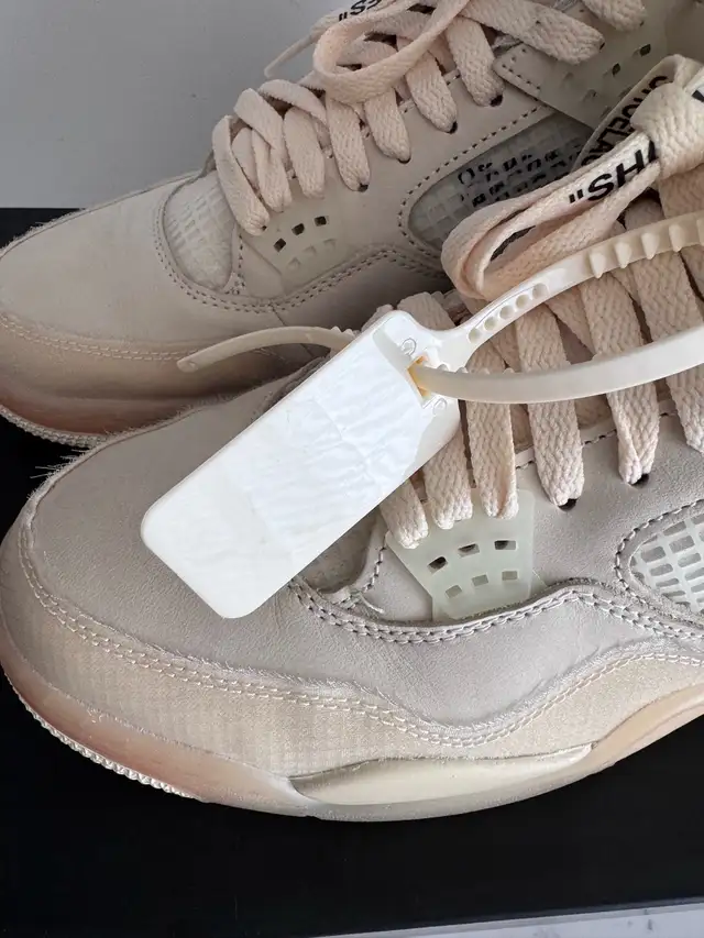 Nike Jordan 4 off white Virgil Abloh size 10.5 mens in Men's Shoes in Mississauga / Peel Region - Image 4