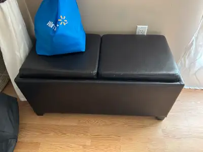 leather bench with storage, View more