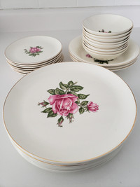 Vintage Dominion China Rose Bower Pattern - various pieces