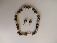 Pearl Bracelet & Earrings