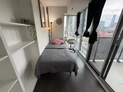 Hello guys! I'm renting out a private room in a modern condo located in the heart of downtown Toront...