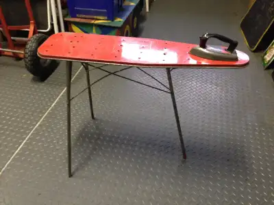 PARKER PICKERS - This 2 piece set consists of one child's toy iron and an appropriately sized ironin...