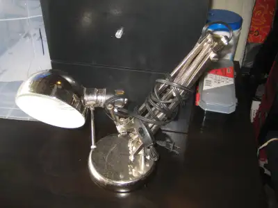 FS: A table lamp, coffee table, folding table height adjustable, View more