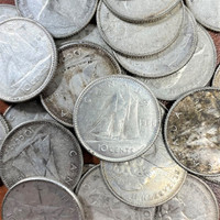 Bulk Canadian junk silver coins