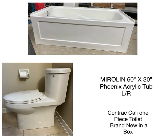 Brand New Bath Tub Toilet sale in Plumbing, Sinks, Toilets & Showers in City of Toronto - Image 3