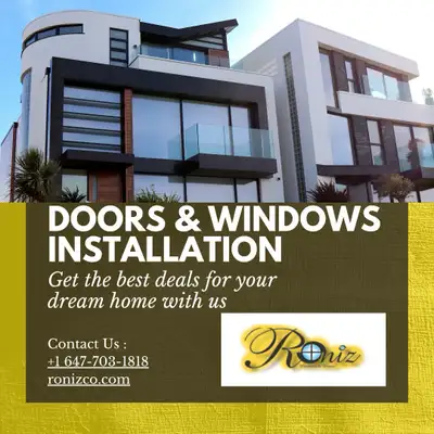 Doors and windows installation, View more