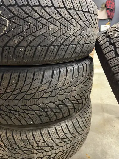 Used tires. A friend of mine got a new vehicle and had no storage for these so I am selling them for...