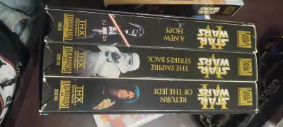 Own a piece of cinematic history with this Star Wars VHS tape collection, including Episodes 4,5,6!...