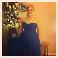 1950s Vintage-Style Prom Dress in Royal Blue