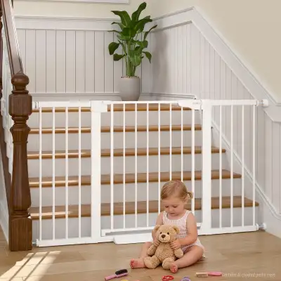 Cumbor 30-54"W Extra Wide Baby Gate for Stairs - 30.5”H, View more