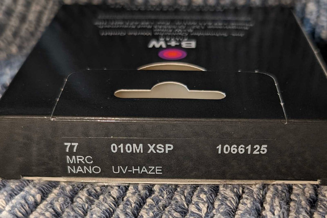 B+W 77mm Master UV Haze MRC Nano 010M Glass Filter in Cameras & Camcorders in Mississauga / Peel Region