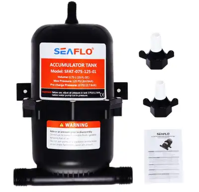 0.75 L 125PSI Mobile home, RV Yacht Pressure Tank Accumulator, View more