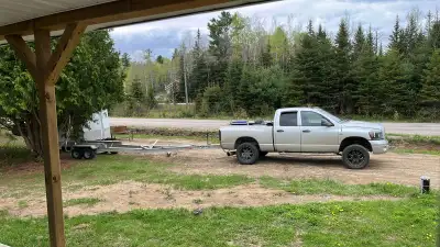 Aluminum boat trailer with galvanized Axle frame, so don’t have to worry about rotted trailer. Curre...