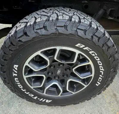 275/70/18 BF Goodrich KO3 tires only, not on rims. The Tires have 1,100 kms on them, like new. I als...