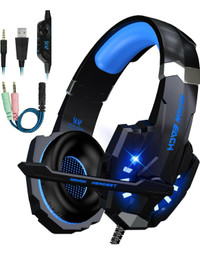 New Gaming Headset with Microphone-Over Ear Gaming Headphones fo