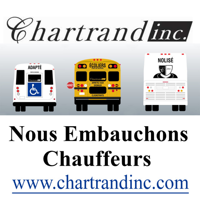 21.10$ / heure : Autobus nolisé – Classe 2 dans Chauffeurs et gardiens de sécurité  à Laval/Rive Nord